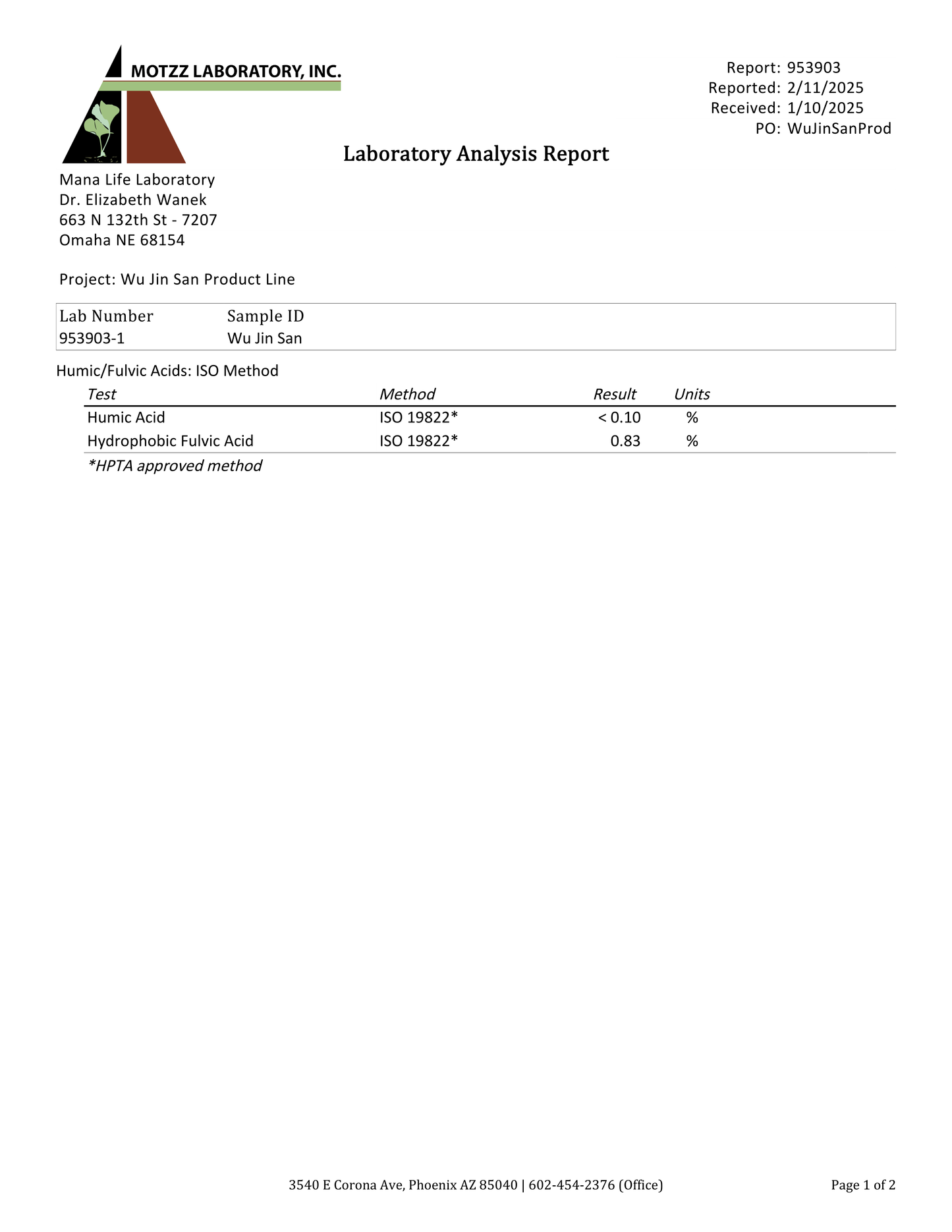 Starter Bundle Wu Jin San Quart - Fauna Mana 60g