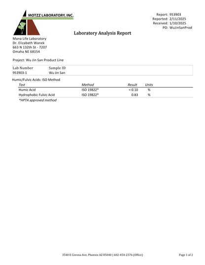 Starter Bundle Wu Jin San Quart - Fauna Mana 60g