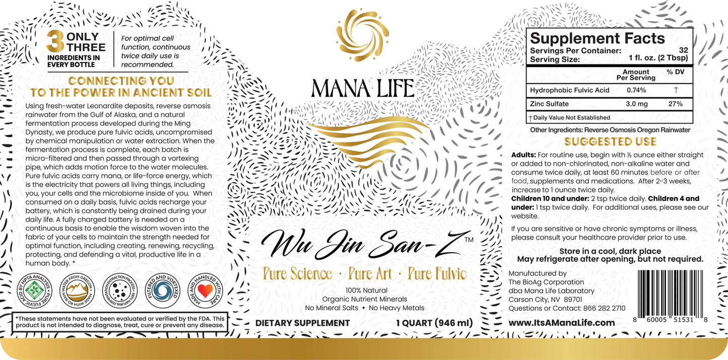 Starter Bundle Wu Jin San Quart - Fauna Mana 60g