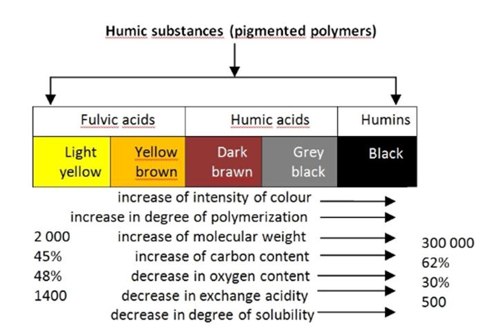 What is the difference between humic and fulvic acid?