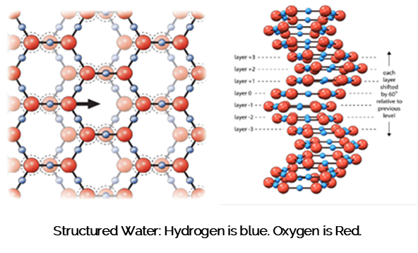 What is the difference between vortex water and structured water?